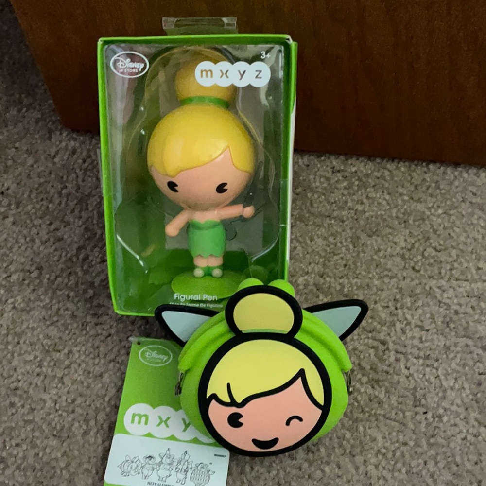 Disney Store Tinkerbell coin purse and pen